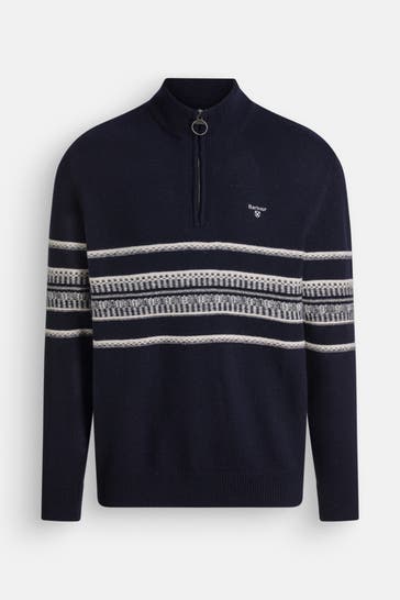 BARBOUR Woll-Troyer 'Kepwick' dunkelblau