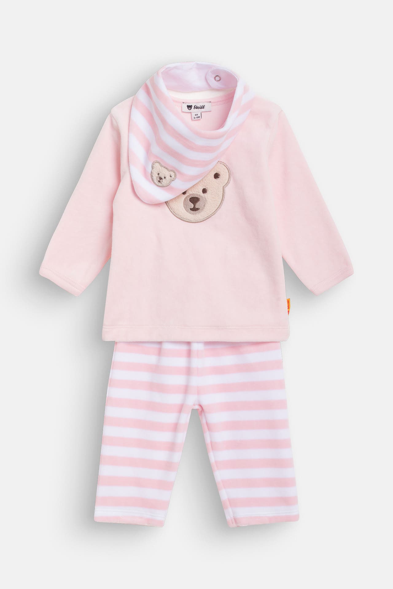 STEIFF Set: Lätzchen, Fleeceshirt & Fleecehose, Bild 1