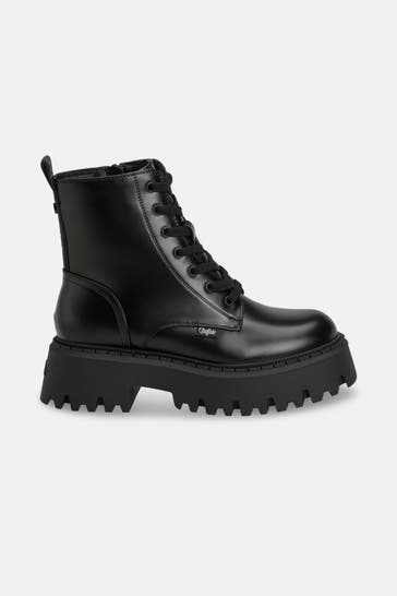 BUFFALO Schnürstiefel schwarz
