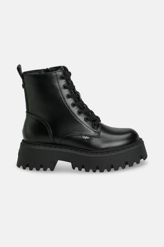 BUFFALO Schnürstiefel schwarz