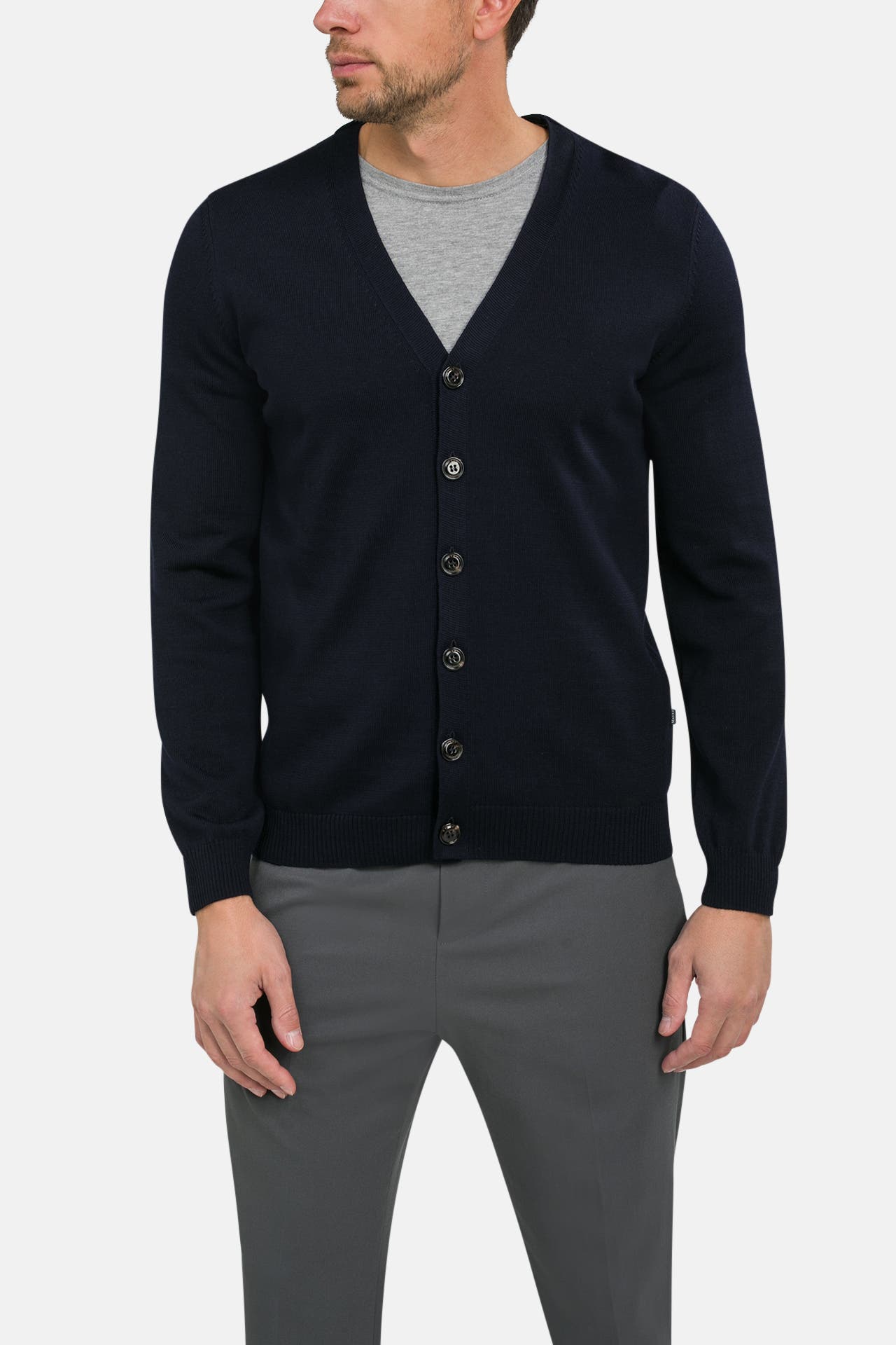 MAERZ MUENCHEN Schurwoll-Cardigan navy, Bild 1