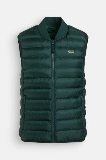 LACOSTE Light-Steppweste dunkelgrün