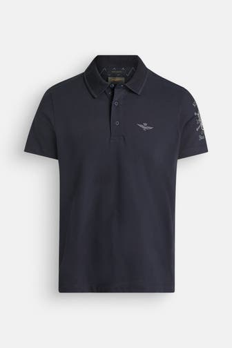 AERONAUTICA MILITARE Polo-Shirt schwarzblau