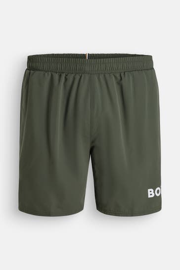 BOSS Badeshorts 'Seal' oliv