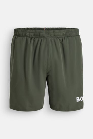 BOSS - Badeshorts 'Seal' oliv