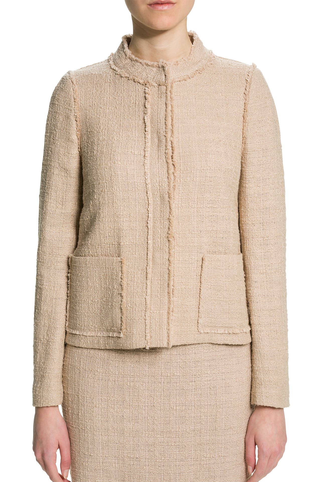 WINDSOR. Bouclé-Blazer beige, Bild 1