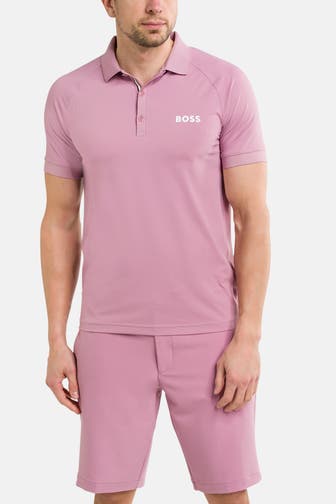 BOSS GREEN Funktions-Polo 'Patteo' helllila