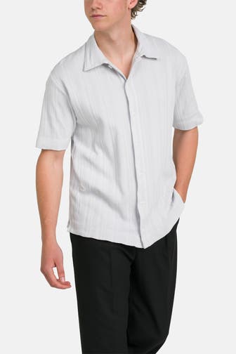 DANIELE FIESOLI Kurzarmhemd 'Camicia' hellgrau