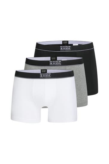 SCOTCH & SODA 3er-Pack Boxer Trunks dreifarbig