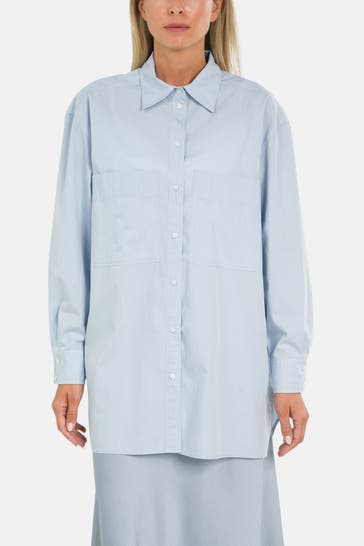 BOSS Bluse 'Benger' hellblau