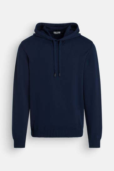 WOOLRICH Strick-Hoodie navy