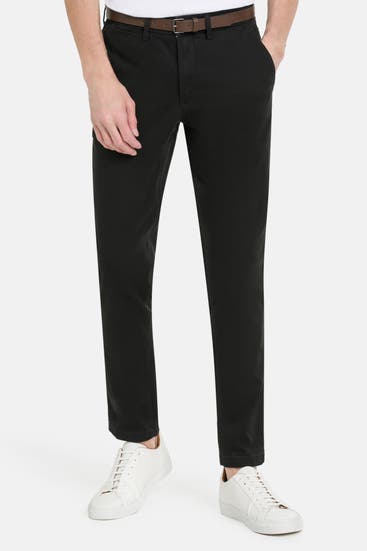 JACK & JONES - Chino 'Adam Belted' schwarz