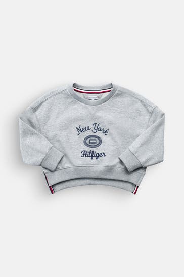 TOMMY HILFIGER Sweatshirt hellgrau