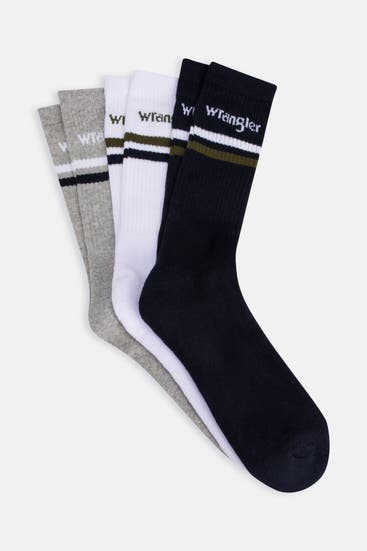 WRANGLER - 3er-Pack Socken 'Grier' mehrfarbig