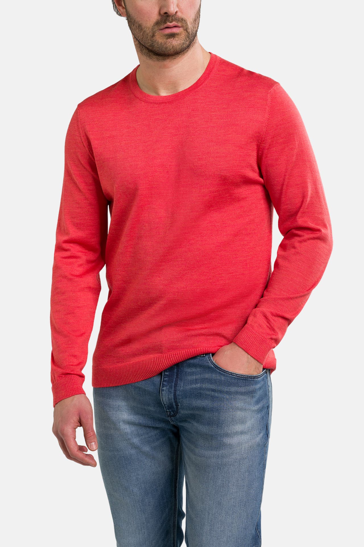 MAERZ MUENCHEN Wollpullover rot, Bild 1
