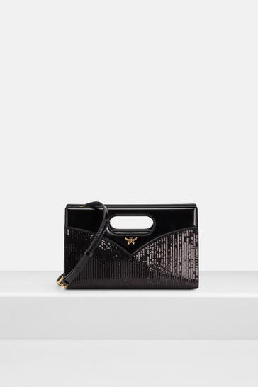 MCM Clutch 'Diamond' schwarz