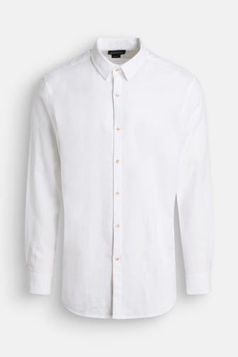 GUESS Leinenmix-Hemd Regular Fit