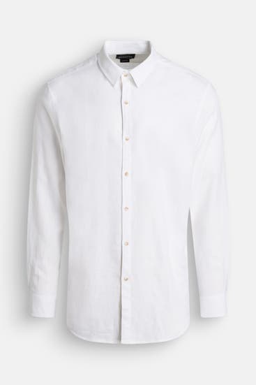 GUESS - Leinenmix-Hemd Regular Fit