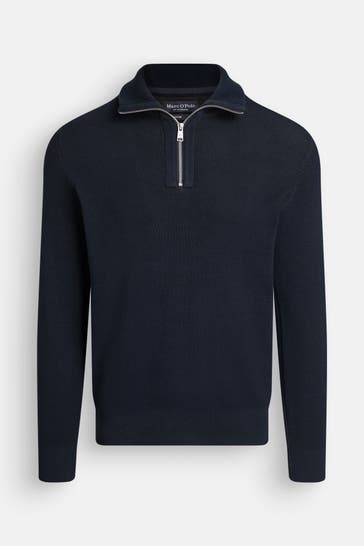 MARC O'POLO Strick-Troyer schwarzblau