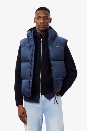 LACOSTE Steppweste dunkelblau