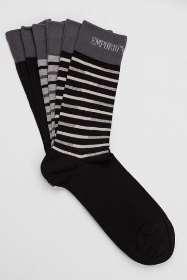 EMPORIO ARMANI 3er-Pack Socken mehrfarbig