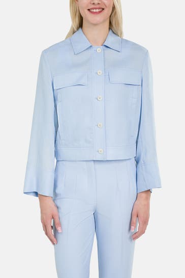 RIANI Leinenjacke hellblau