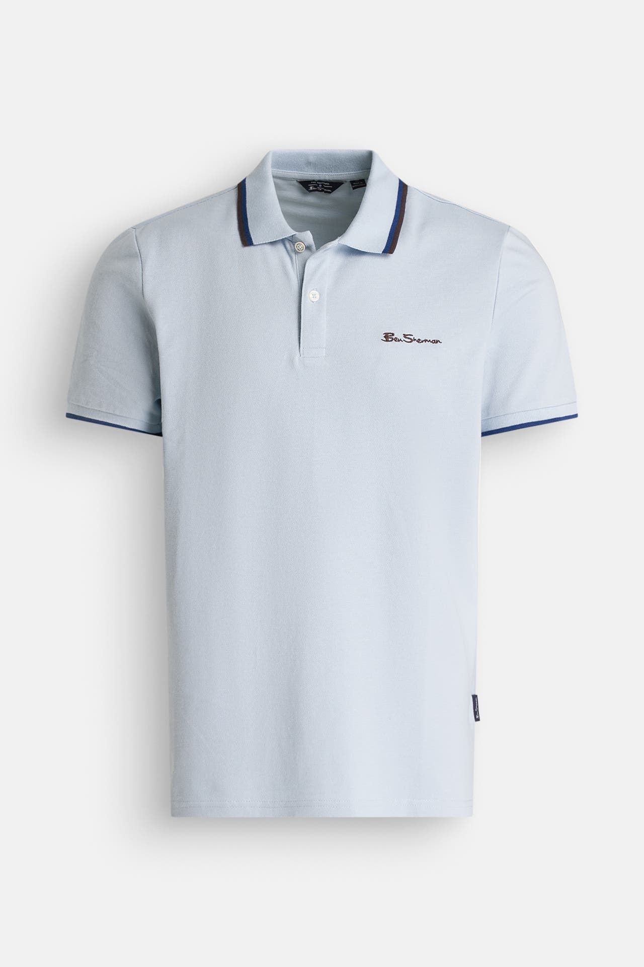 BEN SHERMAN Polo-Shirt hellblau, Bild 1