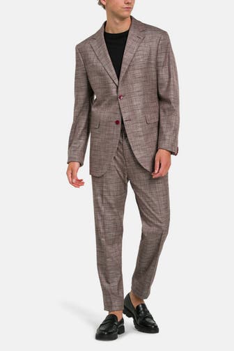 CINQUE Anzug 'Cicava Cisando' braun gemustert