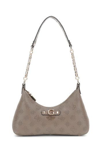 GUESS Schultertasche 'Gerty' grau