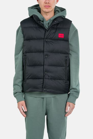 HUGO Steppweste schwarz