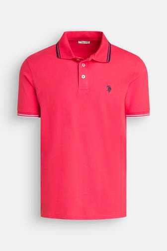 U.S. POLO ASSN. Polo-Shirt 'Barney' koralle