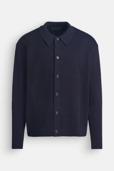 JACK & JONES Strickjacke nachtblau