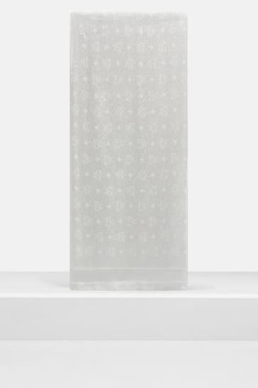 MCM Seidenmix-Tuch hellgrau gemustert