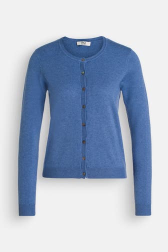 RM BY ROSEMUNDE Strickjacke 'Sofia' taubenblau