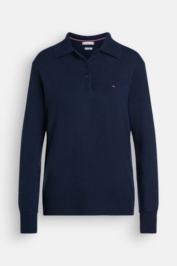 TOMMY HILFIGER Strickpullover dunkelblau