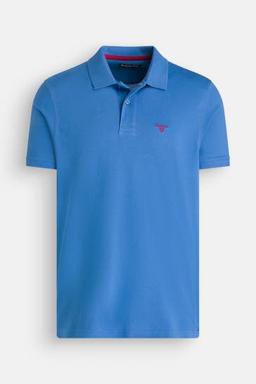 BARBOUR Polo-Shirt blau