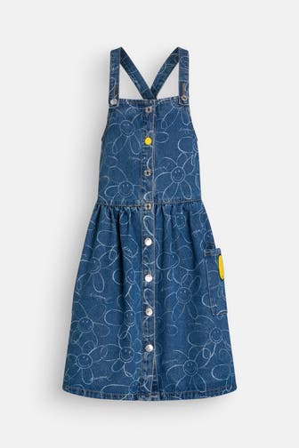 DESIGUAL Jeanskleid blau gemustert