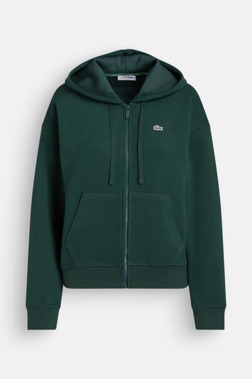 LACOSTE Sweatjacke dunkelgrün