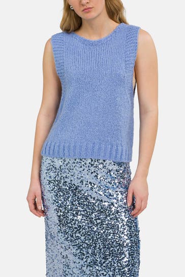 OUI Pullunder taubenblau