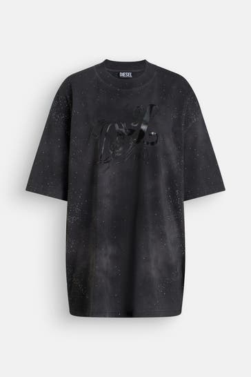 DIESEL T-Shirt schwarzgrau