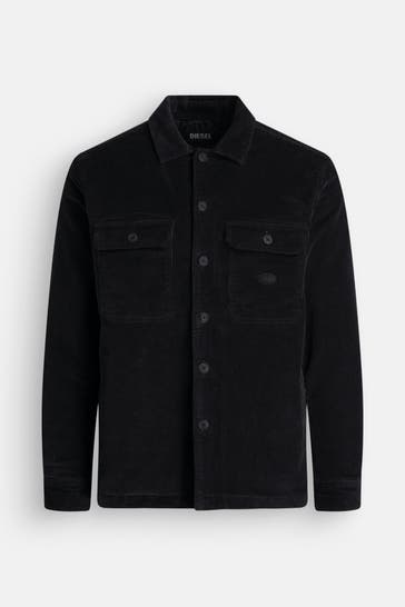 DIESEL Cordjacke 'Hirt' schwarz