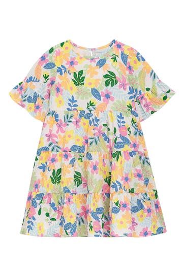 DANAMADE Kleid 'Yade' floral gemustert