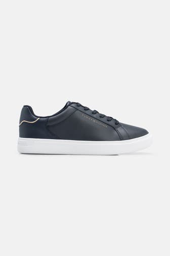 TOMMY HILFIGER Leder-Sneaker 'Seren' nachtblau