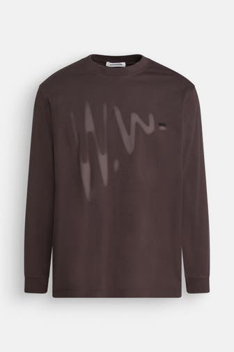 WOOD WOOD Longsleeve dunkelbraun