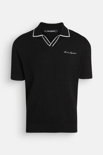 KARL LAGERFELD Polo-Shirt schwarz