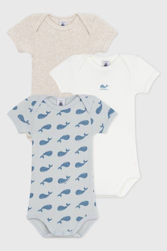 PETIT BATEAU 3er Pack Bodys mehrfarbig