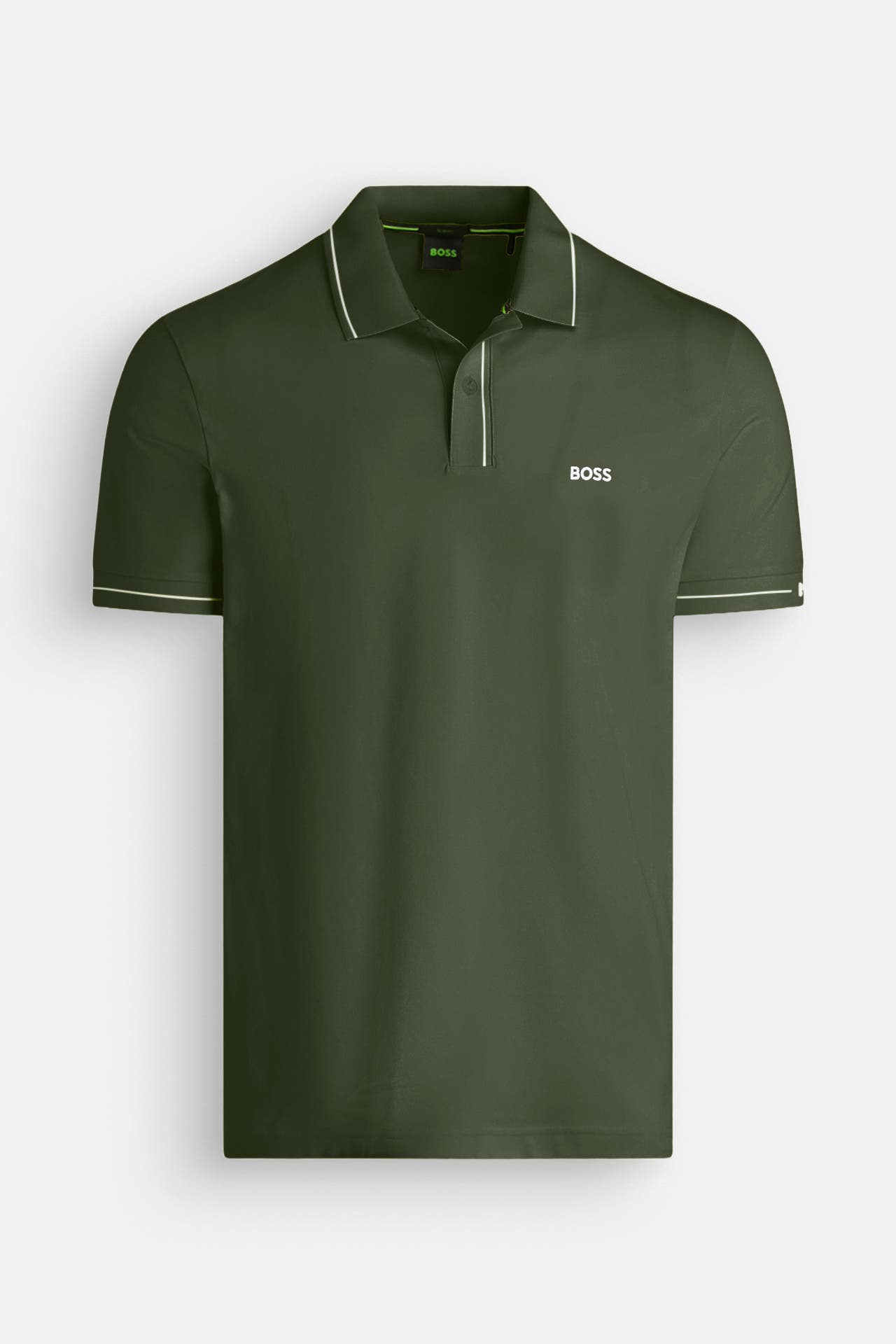 BOSS GREEN Polo-Shirt 'Paule' tannengrün, Bild 1