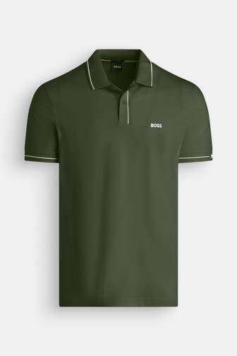 BOSS GREEN Polo-Shirt 'Paule' tannengrün