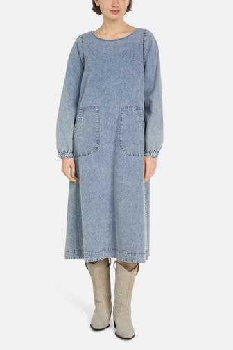 LOLLYS LAUNDRY Midikleid 'Lucas' hellblau