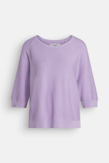 MARC O'POLO DENIM Strickshirt helllila